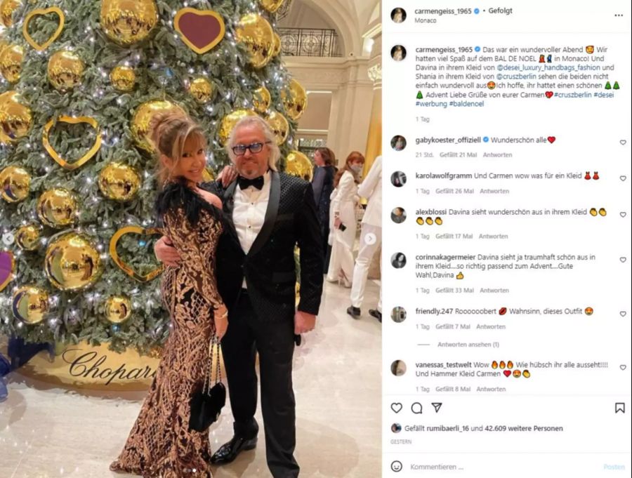 «Geissens»-Papa Robert und seine Carmen posieren in Monaco.