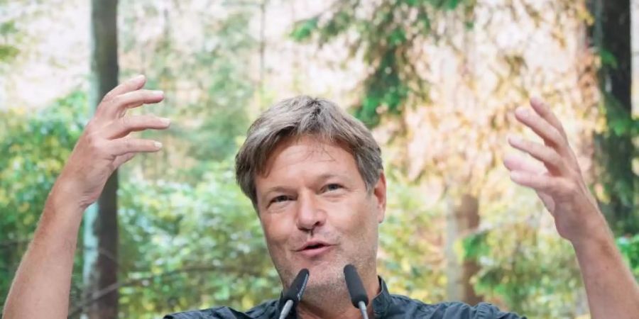 «Dann sind wir in den Koalitionsverhandlungen gescheitert»: Robert Habeck. Foto: Kay Nietfeld/dpa