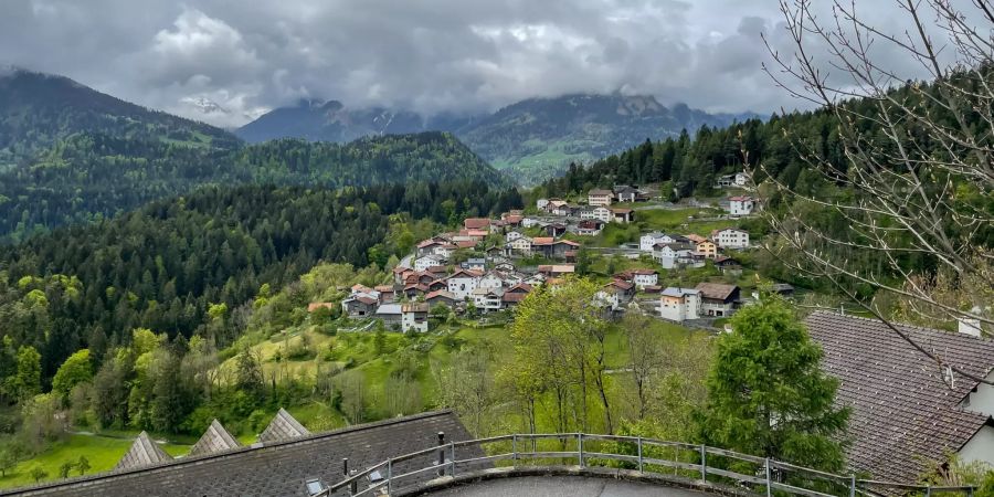 Ausblick über Digg aus Trin.