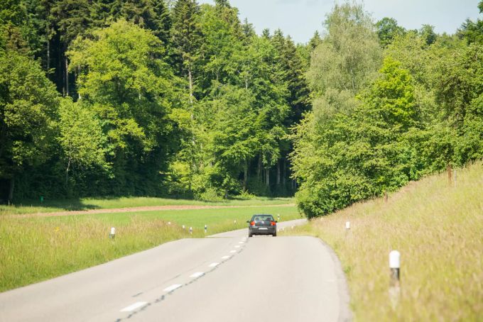 Ortseinfahrt Stetten an der Küntenstrasse. Ortseinfahrt Stetten an der Küntenstrasse.