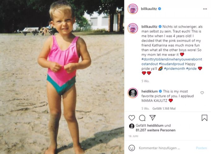 Bill Kaulitz teilte das Bild auf Instagram. Bill Kaulitz