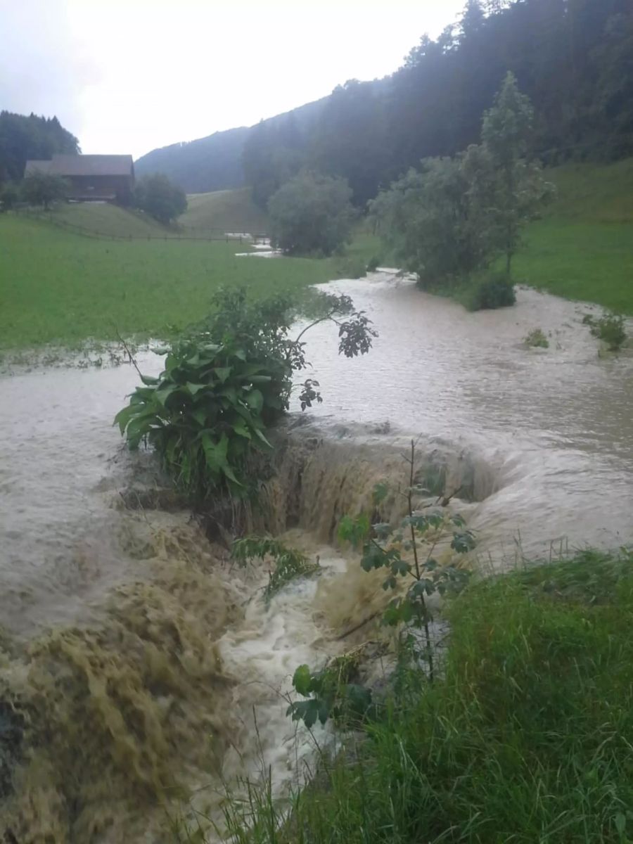 Im Berner Jura fiel viel Regen.