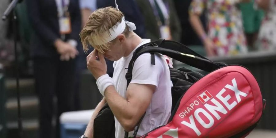 Denis Shapovalov wird nicht bei den Olympischen Spielen in Tokio aufschlagen. Foto: Kirsty Wigglesworth/AP/dpa