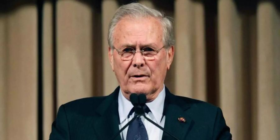 Donald Rumsfeld war von 2001 bis 2006 Pentagon-Chef unter dem damaligen Präsidenten George W. Bush. Foto: Wally Santana/AP/dpa