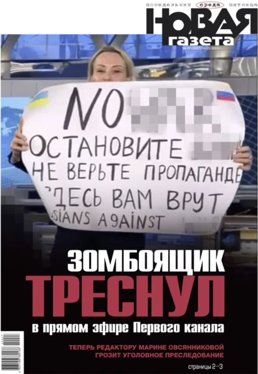 Ukraine Krieg Marina Ovsyannikova