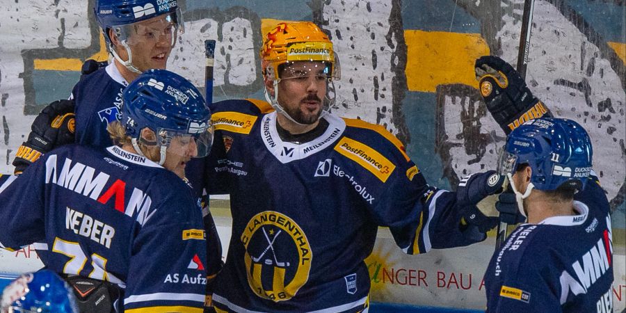 Der SC Langenthal im Spiel gegen die GCK Lions 2. - Langenthal