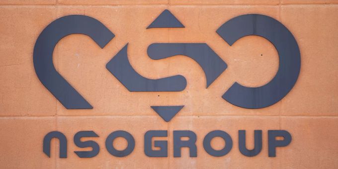 Firmenlogo bei einer Niederlassung des israelischen Tech-Unternehmens NSO. (Archivbild) Firmenlogo bei einer Niederlassung des israelischen Tech-Unternehmens NSO. (Archivbild)
