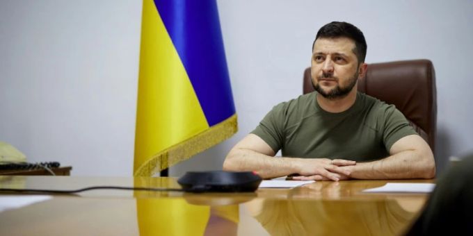Der ukrainische Präsident Selenskyj Der ukrainische Präsident Selenskyj