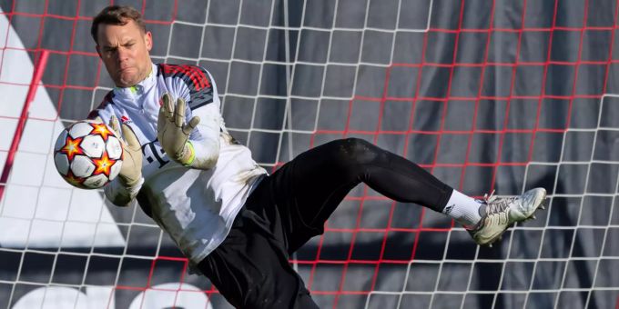 Torhüter Manuel Neuer von Bayern München im Einsatz. Bayern München