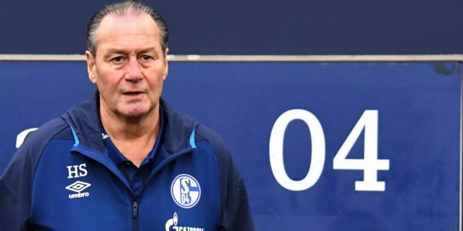 Könnte mit einem Erfolg im DFB-Pokal die Saison für den FC Schalke 04 noch etwas retten: Trainer Huub Stevens. Foto: Ina Fassbender/dpa