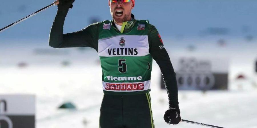 Holte bei der letzten WM gleich viermal Gold: Johannes Rydzek. Foto: Andrea Solero/ANSA/AP
