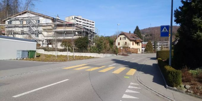 Fussgängerstreifen Mattrütistrasse in Fislisbach