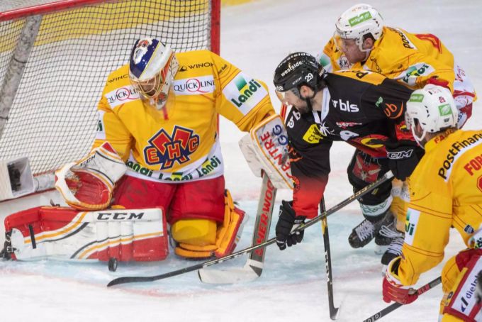 Der SCB liegt in den Playoffs gegen Biel zurück. SCB Playoffs