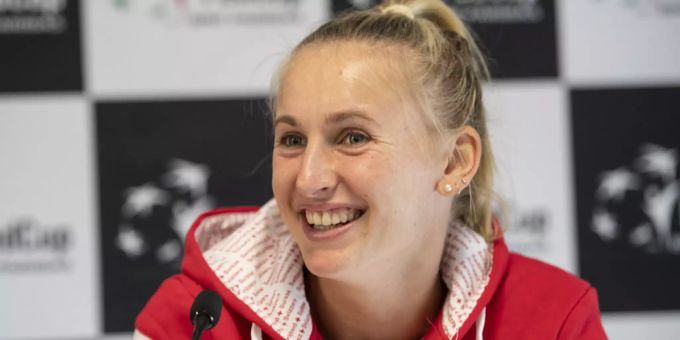 Jil Teichmann setzt ihre Siegesserie beim WTA in Prag weiter fort. Jil Teichmann