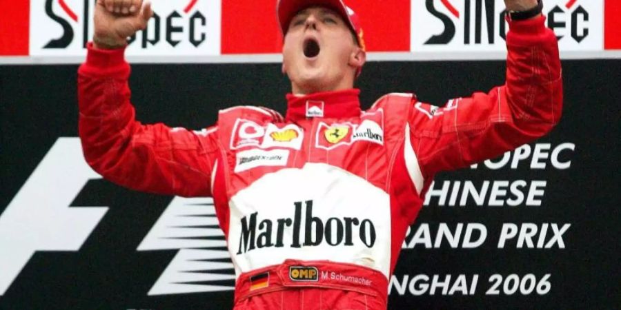 Zu seinen Zeiten als Ferrari-Pilot konnte Michael Schumacher grosse Begeisterung entfachen. Foto: Gero Breloer/dpa