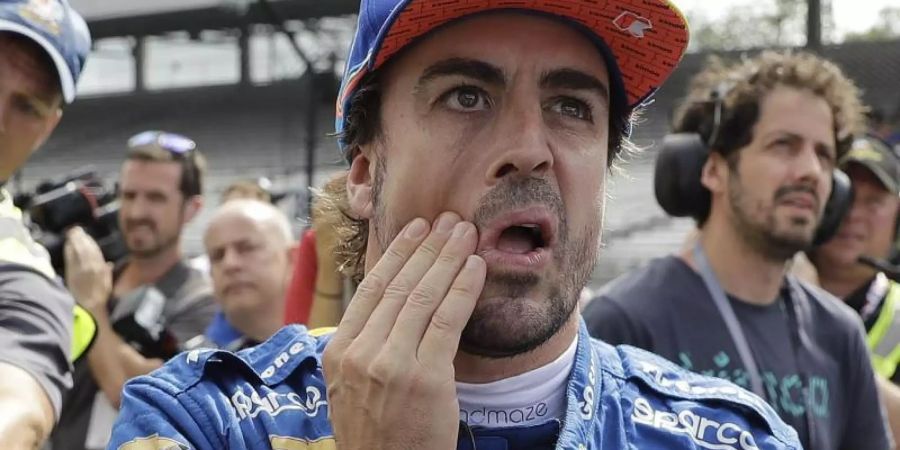 Fernando Alonso verpasste überraschend die Qualifikation beim diesjährigen 500-Meilen-Rennen von Indianapolis. Foto: Darron Cummings/AP