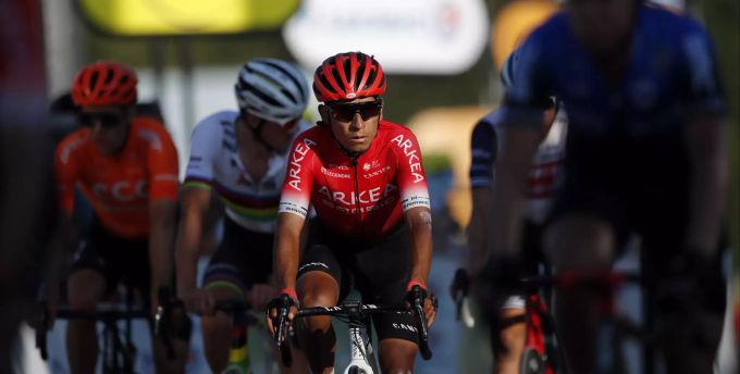 Nairo Quintana (Team Arkéa-Samsic) im Rahmen der Tour de France. Nairo Quintana