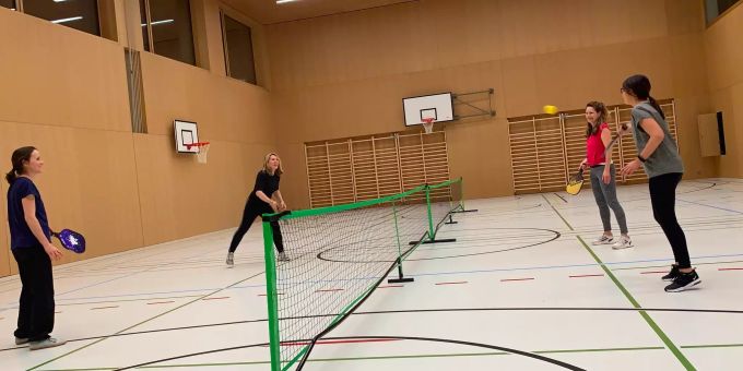 Aufstrebender Sport: Pickleball. Pickleball