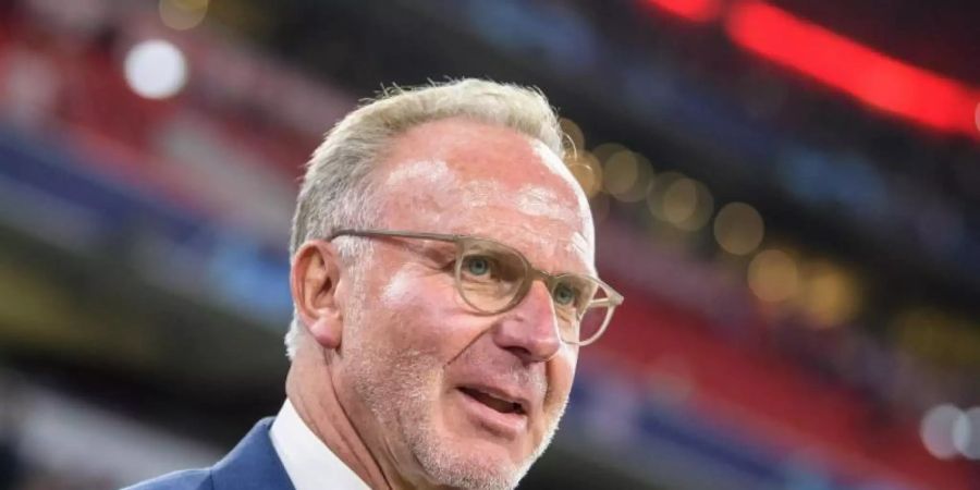 Bayern-Boss Karl-Heinz Rummenigge freut sich auf die Champions League. Foto: Matthias Balk/dpa