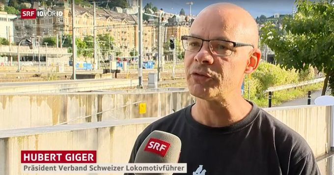 Hubert Giger ist der Präsident des Verbandes der Schweizer Lokomotivführer. Er bezeichnet die Fehler bei der Personalplanung der SBB als «gravierend». SBB Personal Planung Züge