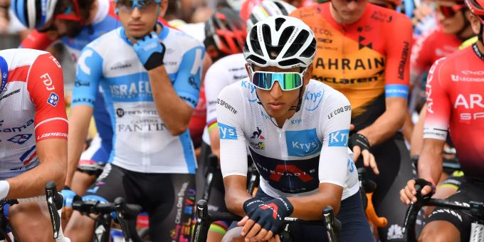 Egan Bernal bei der 12. Etappe der Tour de France. Tour de France