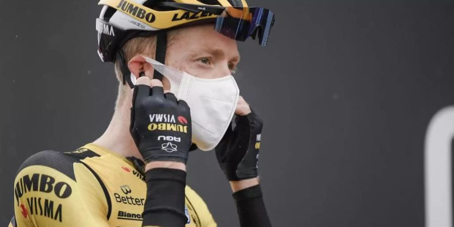 Muss den 103. Giro d'Italia vorzeitig beenden: Steven Kruijswijk. Foto: Marco Alpozzi/LaPresse via ZUMA Press/dpa