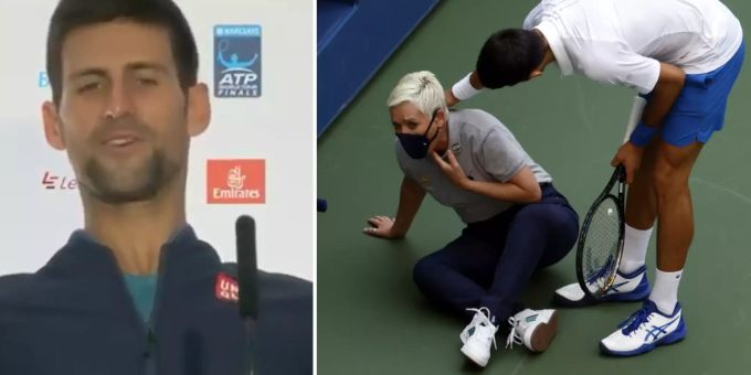 Zu früh gelacht - Hier machte sich Djokovic noch über Ausraster lustig