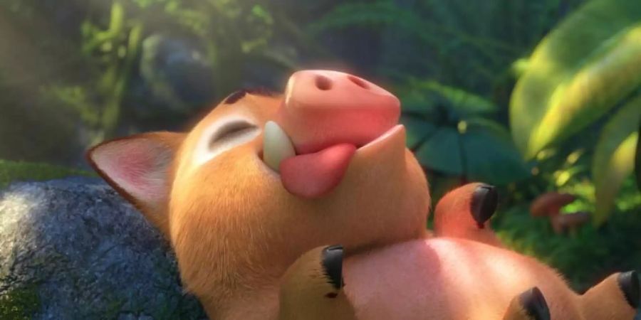 Auch Schweinchen erlebt in der Steinzeit so manch ein Abenteuer. Foto: -/Little Dream Pictures/dpa