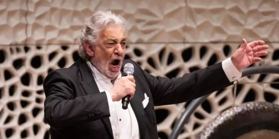 Plácido Domingo bei einem Konzert in der Hamburger Elbphilharmonie. Foto: Christian Charisius/dpa