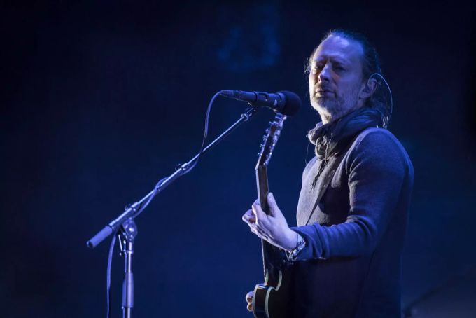 Leadsänger Thom Yorke der Band Radiohead. radiohead