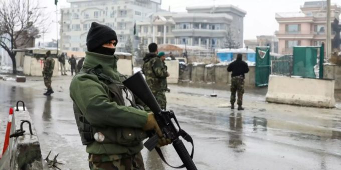 Schwer bewaffnete Einsatzkräfte in Kabul Schwer bewaffnete Einsatzkräfte in Kabul