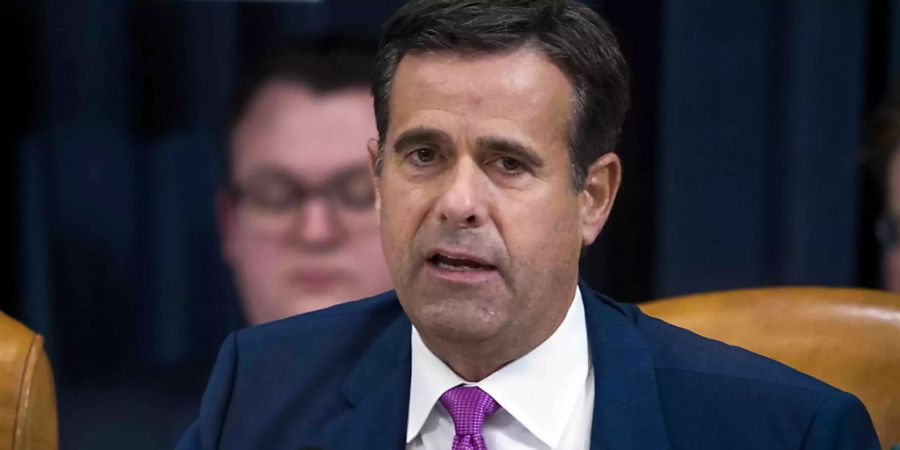 US-Präsident Donald Trump will den umstrittenen republikanischen Abgeordneten, John Ratcliffe, in einem zweiten Anlauf doch noch zum Leiter der US-Geheimdienste ernennen. (Archivbild)
