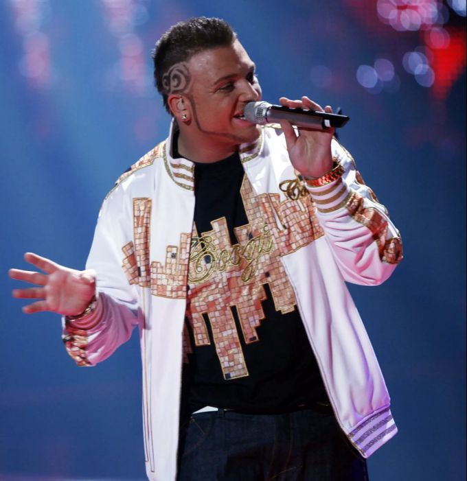Menowin Fröhlich auf der DSDS-Bühne. Menowin