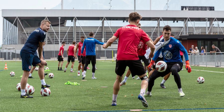 Training des FC Thun. - Berner Oberland.