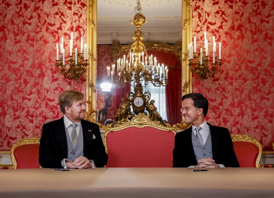 Mark Rutte und Willem-Alexander
