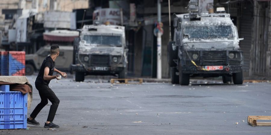 Bereits Anfang Juli war es in Nablus zu Zusammenstössen zwischen Palästinensern und israelischen Sicherheitskräften gekommen. (Archiv)