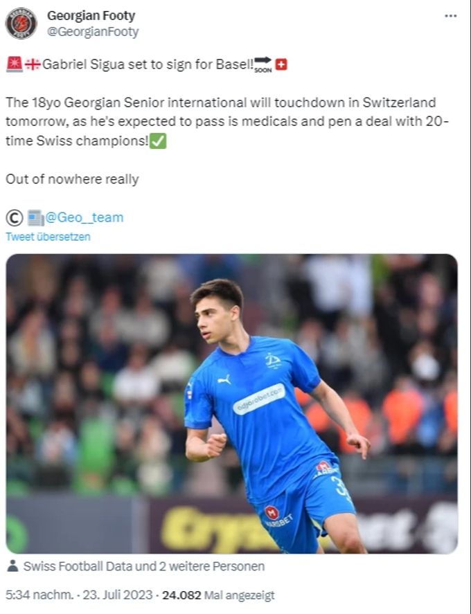 Gabriel Sigue soll in Zukunft für den FC Basel spielen. Gabriel Sigua
