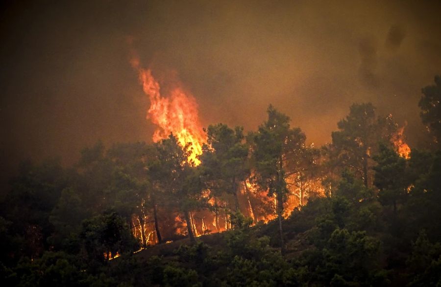 Brand in Rhodos