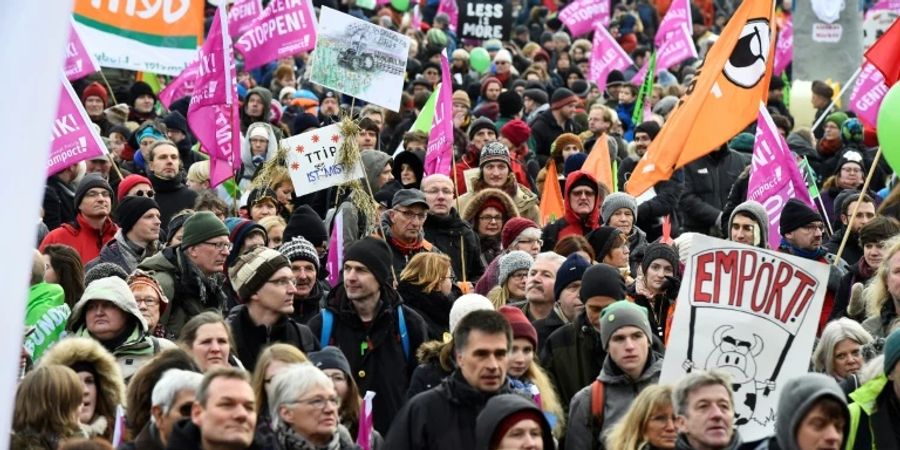 Demonstration «Wir haben es satt!» im Jahr 2016