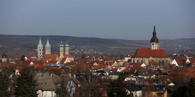 Blick auf Naumburg im Burgenlandkreis Blick auf Naumburg im Burgenlandkreis