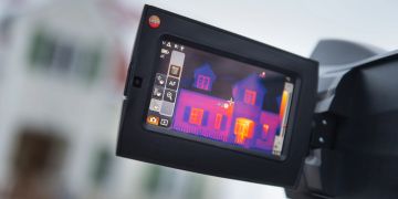 Thermografie Kamera Bilder rot