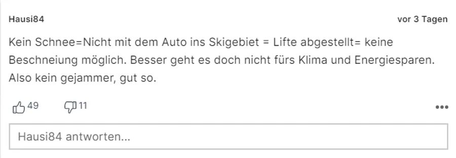 Sind grüne Pisten gut für das Klima oder das Klima schon so angeschlagen, dass die Pisten grün sind?