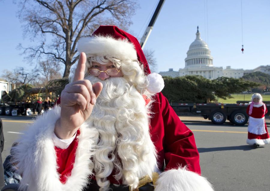 In den USA hingegen kommt der Santa Claus an Weihnachten vorbei.