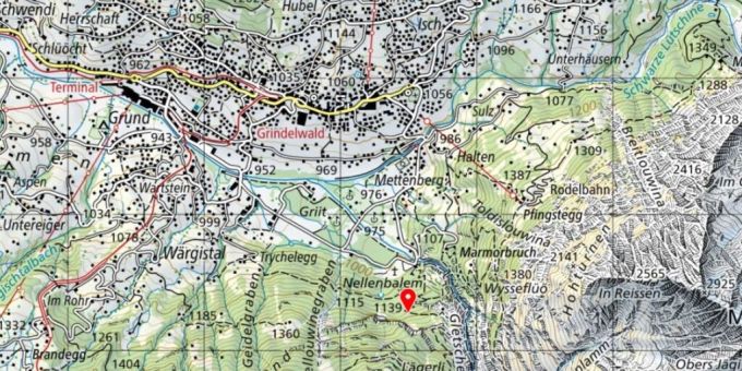 Im Gebiet «unter der Roteflüö» ist in Grindelwald die Leiche eines vermissten Engländers gefunden worden. Grindelwald