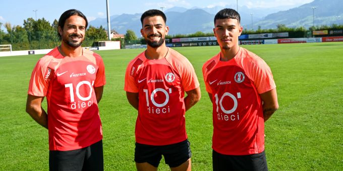 Bild v.l.n.r.: Dennis Iapichino, Oan Djorkaeff, Josué Schmidt fcrj