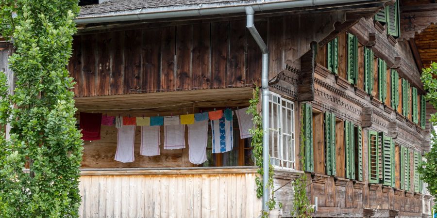 Holzhaus in Boltigen Dorf. - Simmental