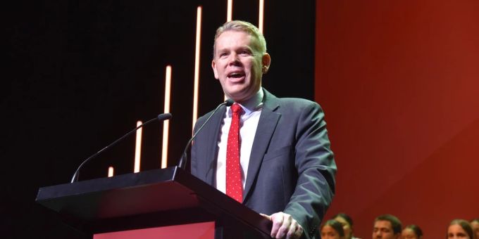 Chris Hipkins ist der amtierende Ministerpräsident Neuseelands. Chris Hipkins