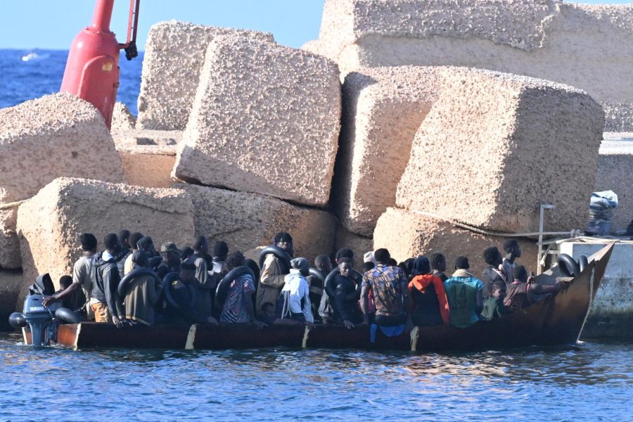 Eine Rekordzahl an Migranten-Booten erreicht Lampedusa.