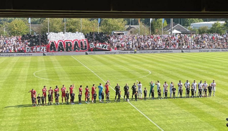 Würdige Cup-Stimmung im Aarauer Brügglifeld.