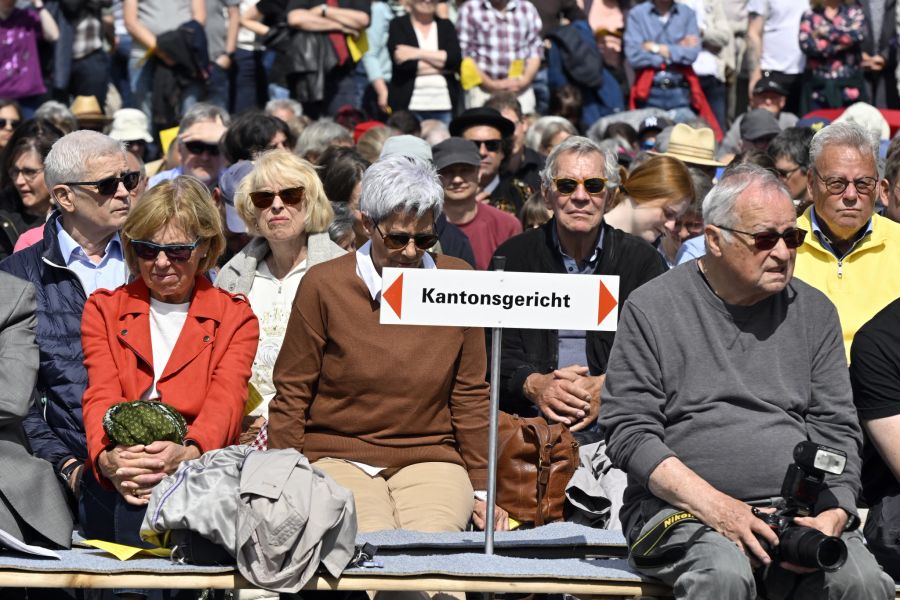 Glarner Landsgemeinde in Glarus am Sonntag, 1. Mai 2022.